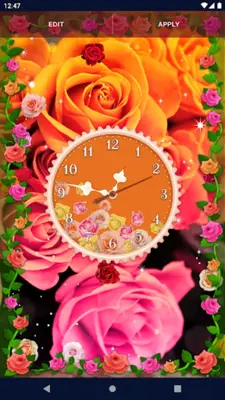 Rose Clock 4K Live Wallpaper android App screenshot 5