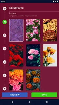 Rose Clock 4K Live Wallpaper android App screenshot 7